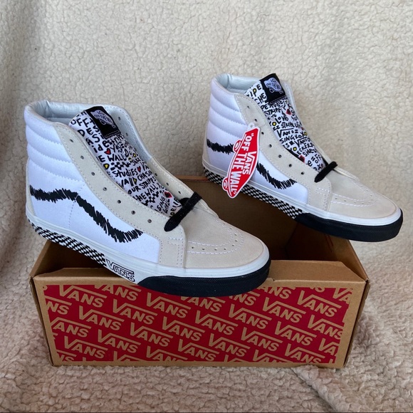 NWT Vans Sk8-Hi Reissue DIY Skate Shoe W 7, M 5.5 - Picture 3 of 8